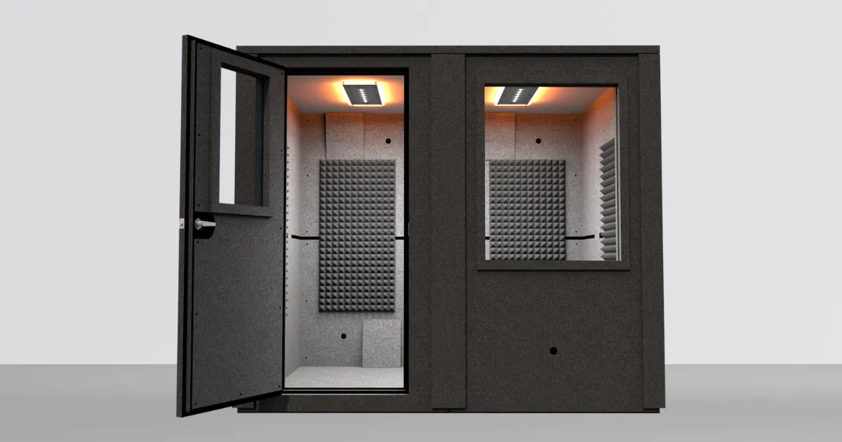 MDL 7296 E - 6' x 8' Double-Wall Isolation Booth | WhisperRoom®